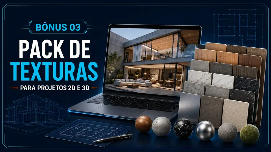 Imagem do bônus 03: pack de texturas para projetos 2D e 3D