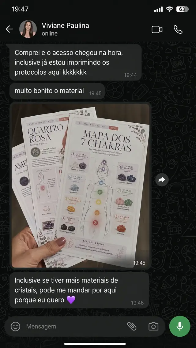 Depoimento de cliente sobre acesso e impressão dos protocolos